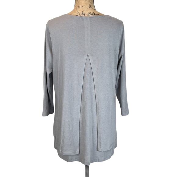 J Jill Pure Jill Elliptical Layered Top in Ash Gray Women's M - Picture 4 of 10